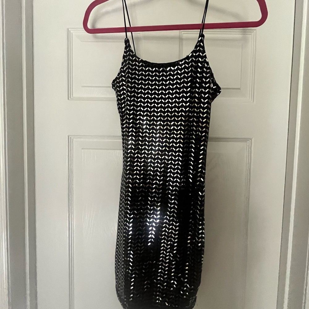 Slip on shimmery dress
